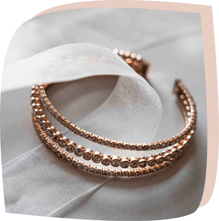 Model wearing a black dress